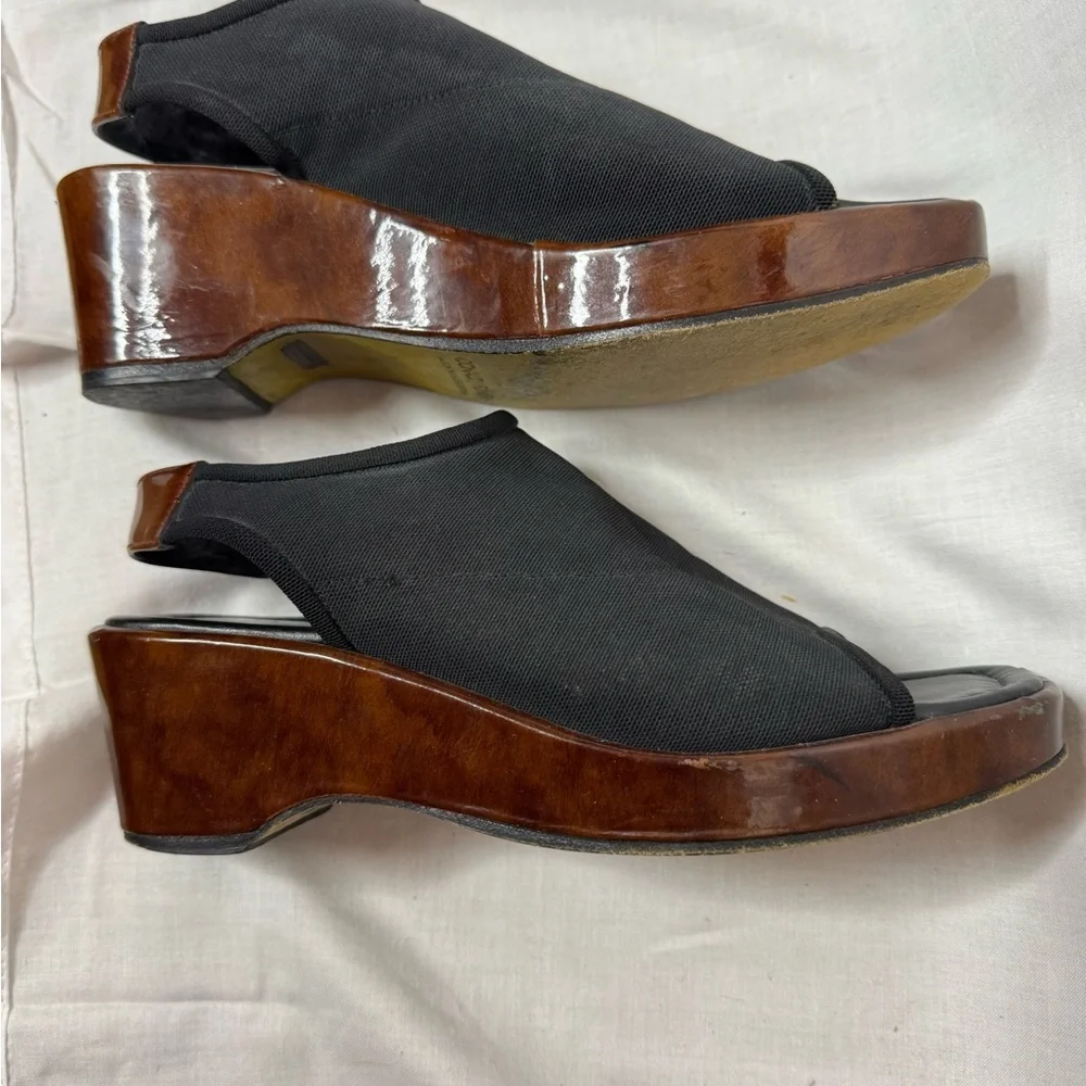 Donald J Pliner Womens Wedge Platform‎ Sole Peep Toe Sling Back Sandals Size 6